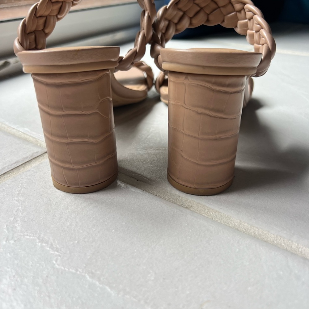 a new day Braided Tan Block Heels - Picture 3 of 5